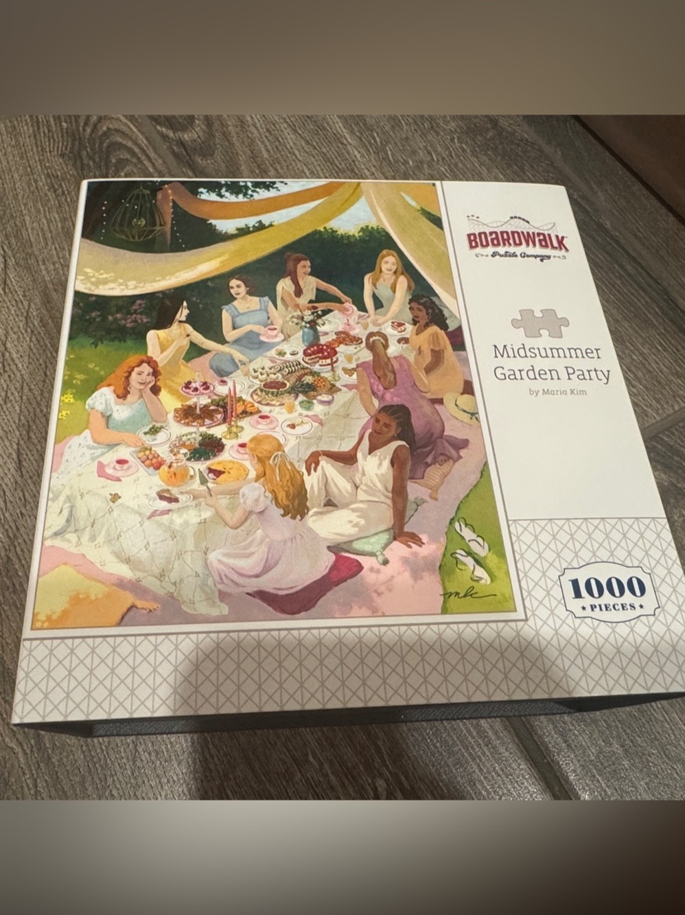 Boardwalk Midday Garden Party 1000 Piece Floral Jigsaw Puzzle